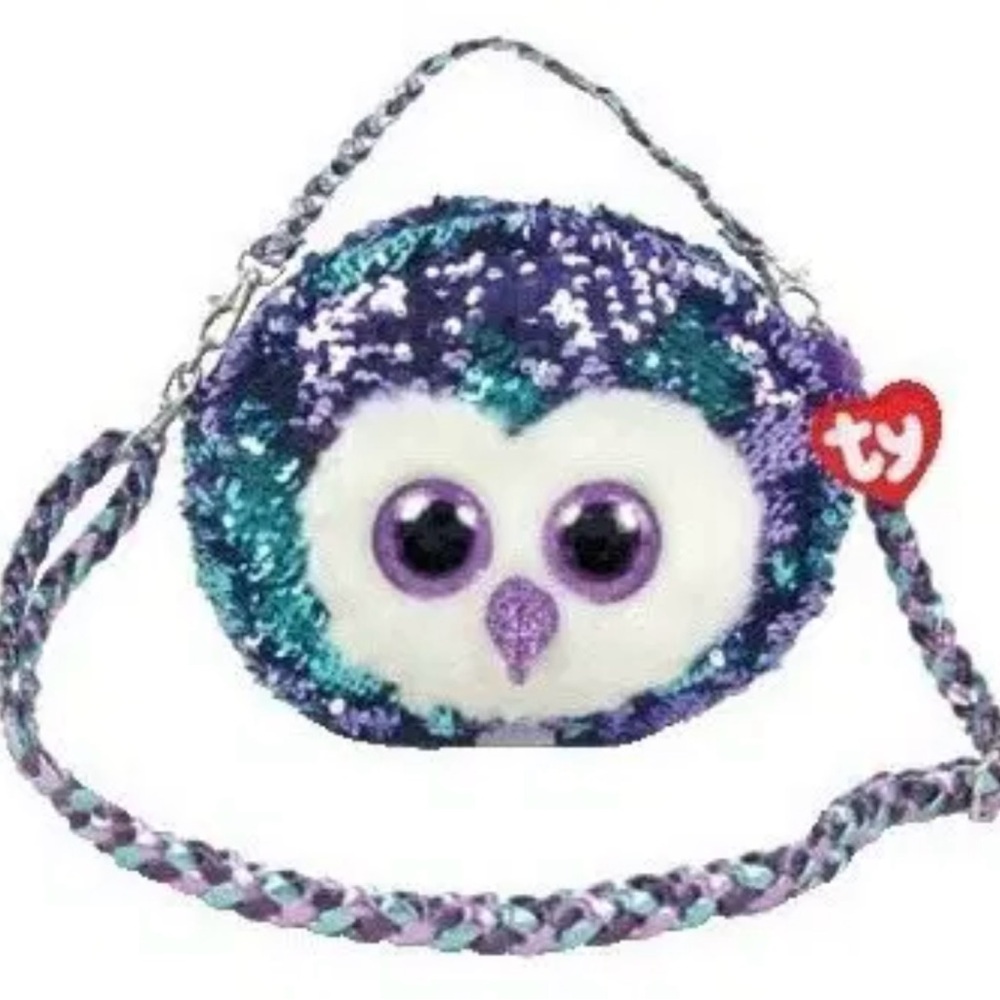 Ty Sequin Owl Crossbody Bag